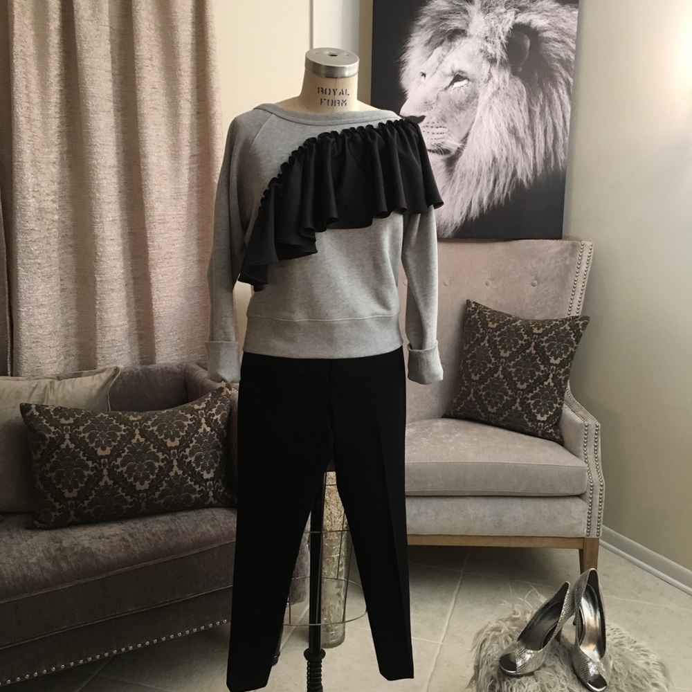 J Crew Ruffled Sweatshirt - Picture 4 of 8